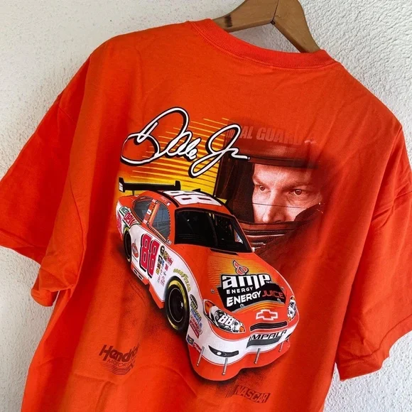 Dale Jr. Nascar Orange Shirt (official merch) - Picture 3 of 4
